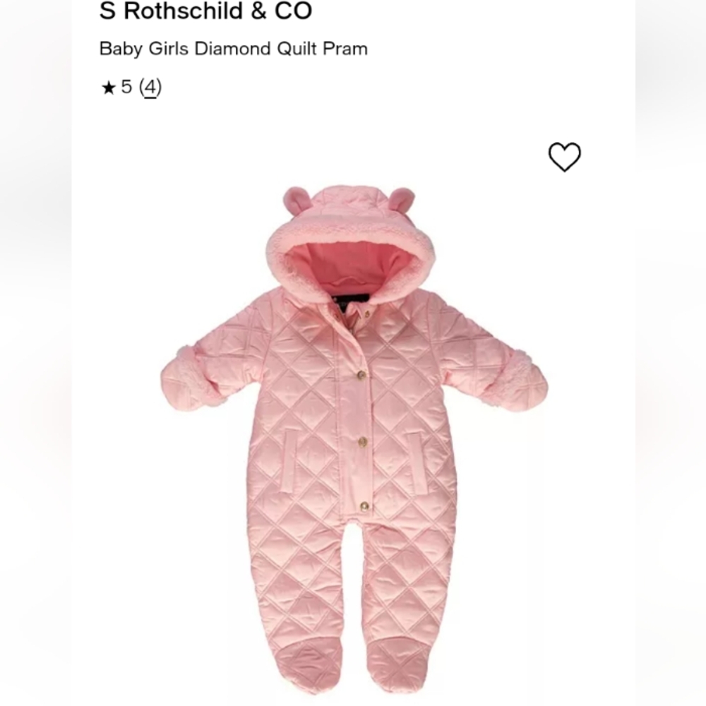 NWT Pink Rothschild Pram